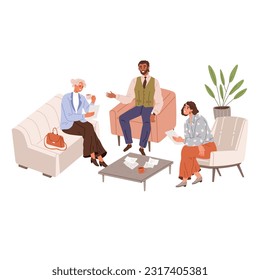 People office work. Vector illustration. People in office work collaboratively to accomplish tasks and meet deadlines Office workers play crucial role in smooth functioning of organization A worker