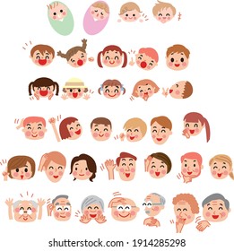 People Old and Young Men and Women Adults Children Variations 