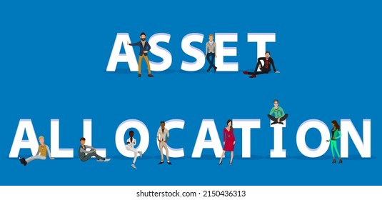 People on "Asset Allocation" for Web, Mobile App, Presentations