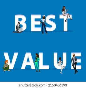 People on "Best Value" for Web, Mobile App, Presentations