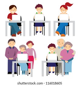 people on the computer