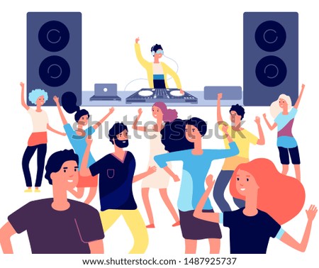 Similar – Image, Stock Photo dance floor Event Music