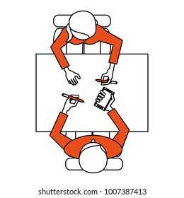 People on desk with smartphone