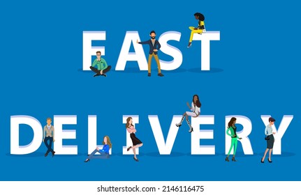 People on "Fast Delivery" for Web, Mobile App, Presentations