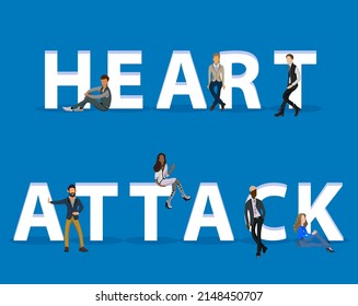 People on "Heart Attack" for Web, Mobile App, Presentations