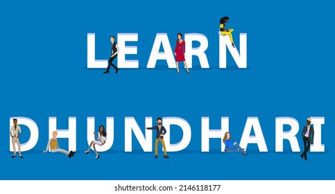 People on "Learn Dhundhari" for Web, Mobile App, Presentations