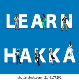 People on "Learn Hakka" for Web, Mobile App, Presentations