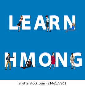 Personas en "Learn Hmong" para Web, aplicaciones móviles, presentaciones