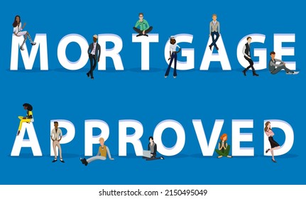 People on "Mortgage Approved" for Web, Mobile App