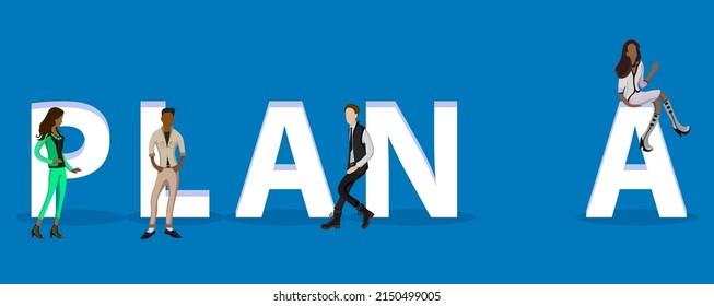 People on "Plan A" for Web, Mobile App, Presentations