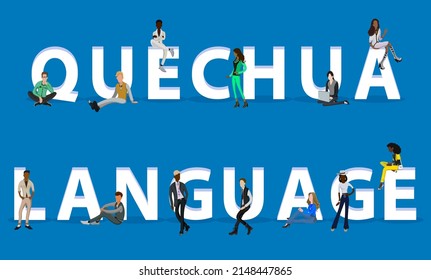 People on "Quechua Language" for Web, Mobile App, Presentations