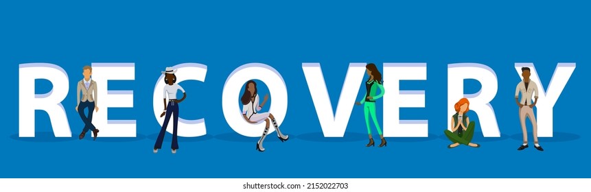 People on "Recovery" for Web, Mobile App, Presentations