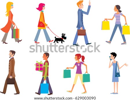 people on the street