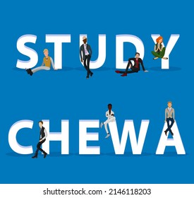 People on "Study Chewa" for Web, Mobile App, Presentations