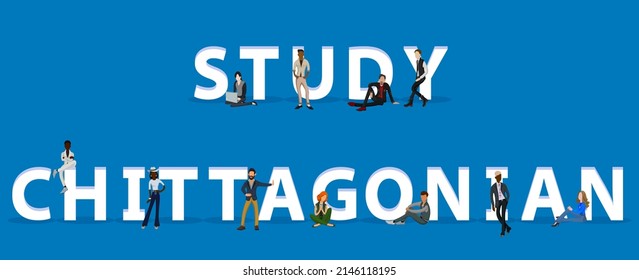 Personas en "Study Chittagonian" para aplicaciones web y móviles