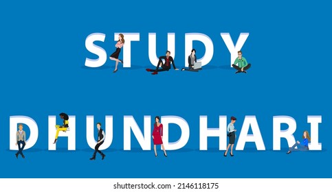 Personas en "Study Dhundhari" para Web, aplicaciones móviles, presentaciones