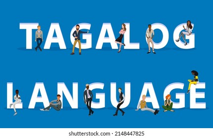People on "Tagalog Language" for Web, Mobile App, Presentations