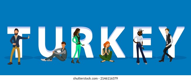 People on "Turkey" for Web, Mobile App, Presentations