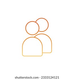 Personas De Fondo Blanco Para Diseño Gráfico Y Web. Signo vectorial simple. Símbolo de concepto de Internet para botón de sitio web o aplicación móvil