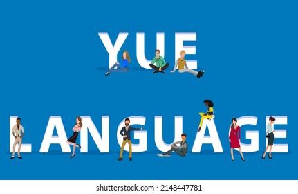 People on "Yue Language" for Web, Mobile App, Presentations