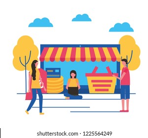 people online buying