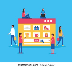 people online buying