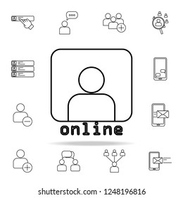 people online icon. sosial media network icons universal set for web and mobile