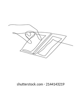 people are opening books with their fingers illustration icon vector continuous line drawing