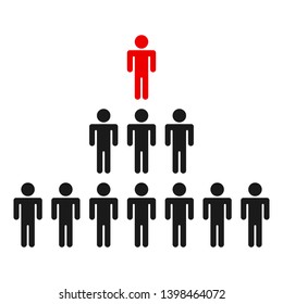 People organizer. Graphic template. Vector Illustration