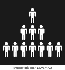People organizer. Graphic template. Vector Illustration