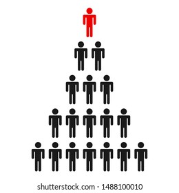 People organizer. Graphic template. Vector illustration