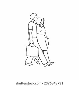 People outline, People 2 dimension, People vector