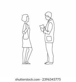 People outline, People 2 dimension, People vector