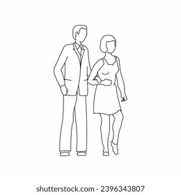 People outline, People 2 dimension, People vector