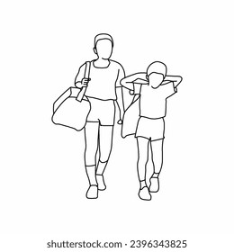 People outline, People 2 dimension, People vector