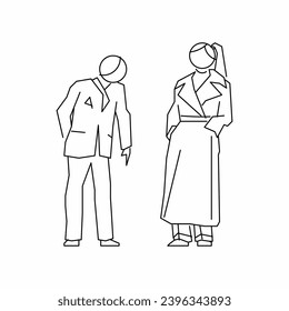 People outline, People 2 dimension, People vector