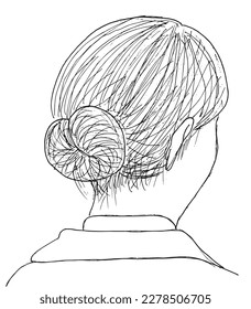 People outline illustration vector image. Hand drawn emoticon sketch image artwork. Simple original logo icon from pen drawing sketch.