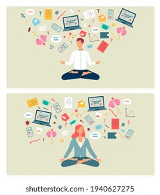 People overloading of stress information, news about covid-19 and global crisis.