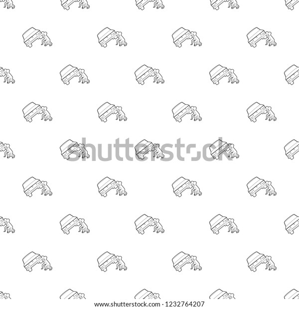People overturned car pattern vector seamless
repeating for any web
design
