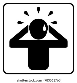 people in panic situation