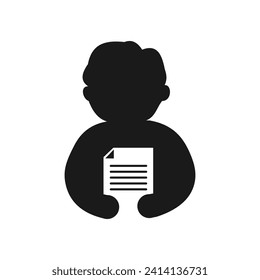 People with paper design logo template illustration