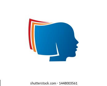 People Paper Logo Template Design Vector, Emblem, Design Concept, Creative Symbol, Icon