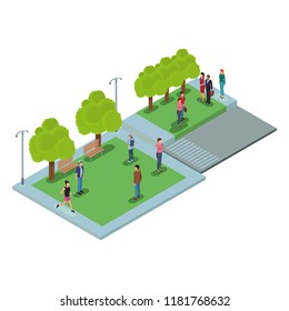 People at park