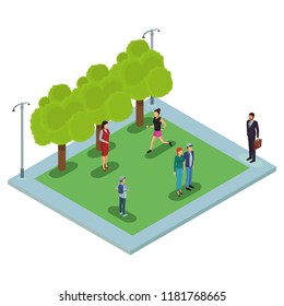 People at park