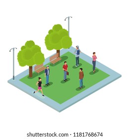 People at park