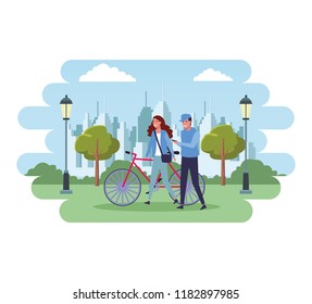 People at park