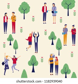 People at park