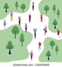 People at park