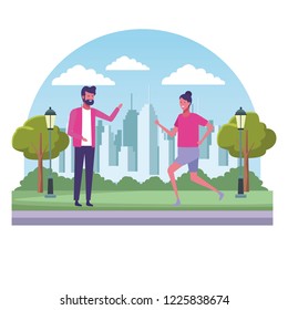 People at park