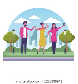 People at park